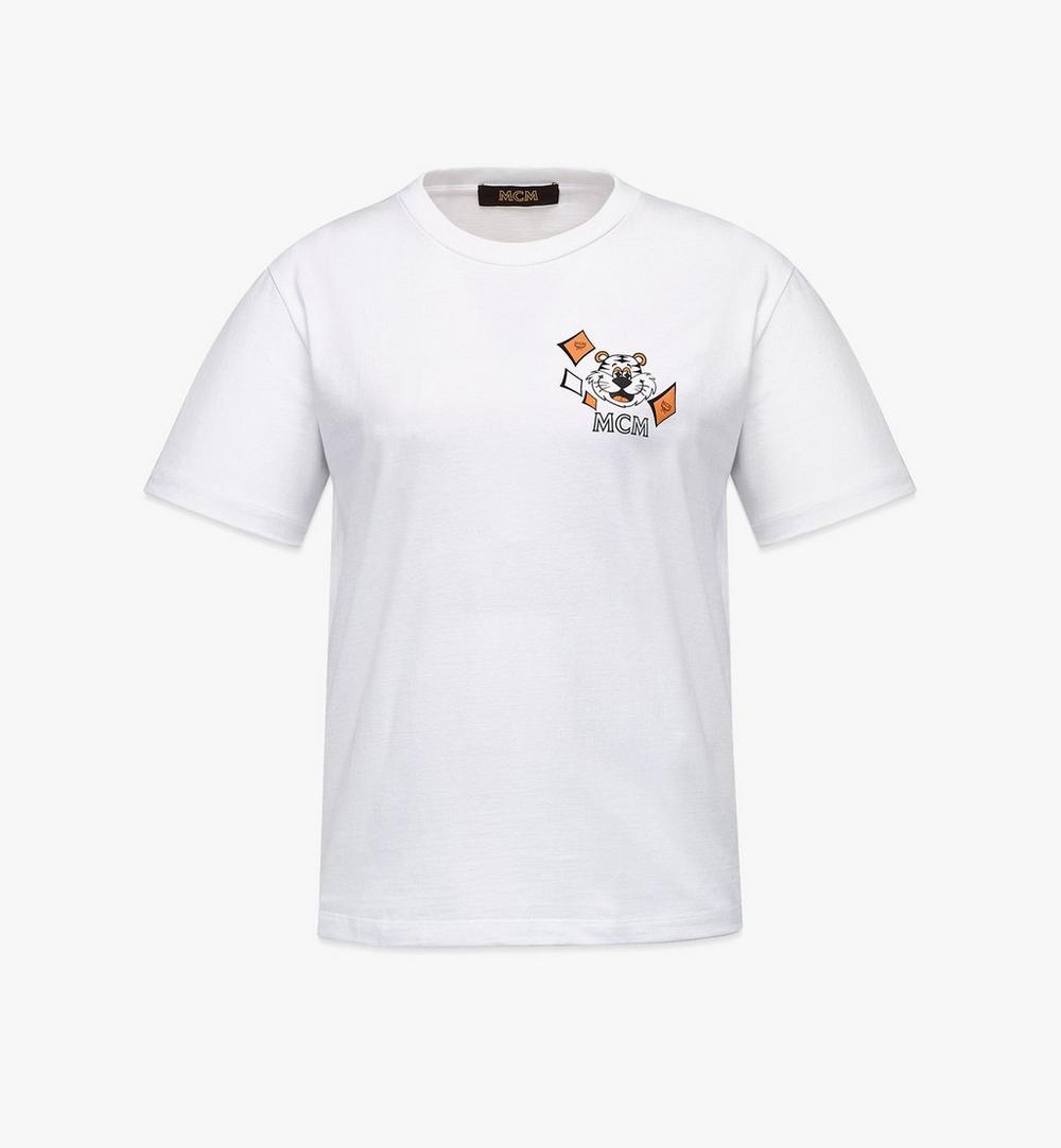T-Shirt aus Bio-Baumwolle mit Tigermotiv für Damen 1